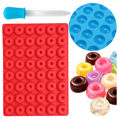 Mini-Donut-Form aus Silikon mit Pipette