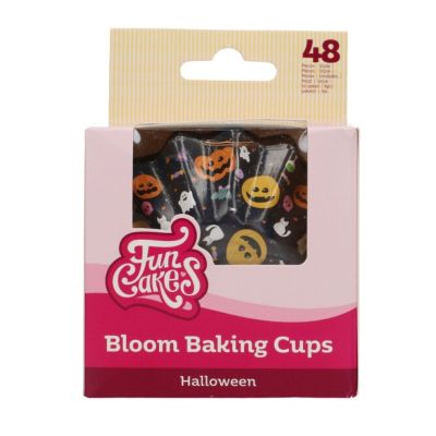 FunCakes papír cupcakes Bloom – fekete - 48 db