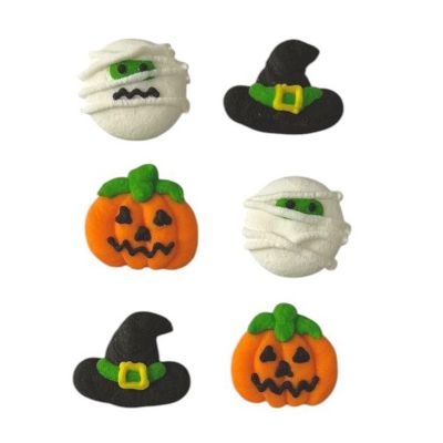 Halloween - dynie, kapelusze i mumie 8 szt.