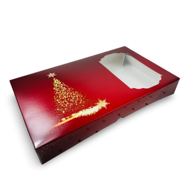 Weihnachtsbaum-Dekorations-Dessertbox 36x22x5
