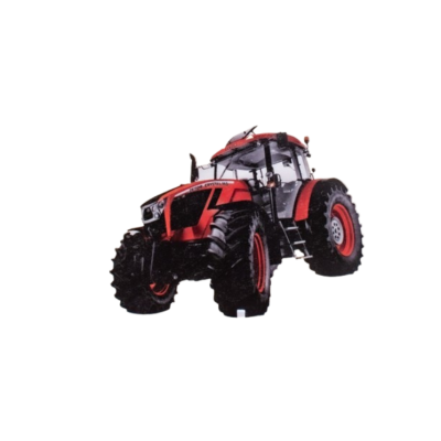 Zápich traktor červený drevo