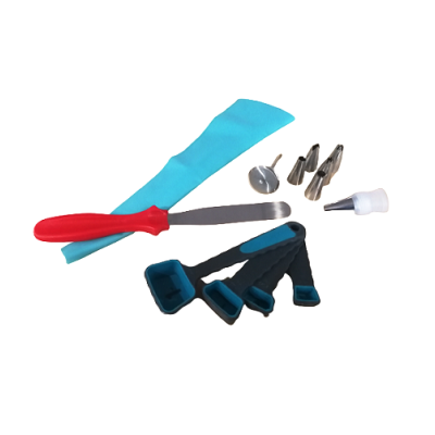 Tippkészlet, táska, spatula, mérőpohár, gomba