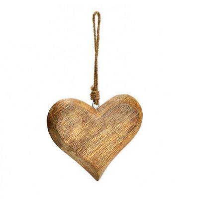 Wood heart ornament