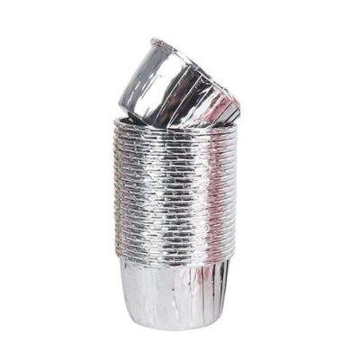 Košíčky papierové strieborné 50 ks