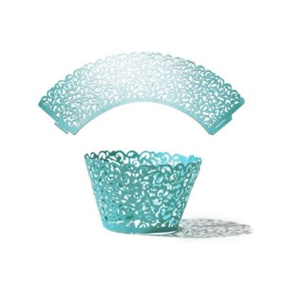 Okraje na muffiny modrý 10 ks