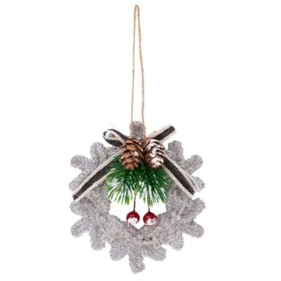 Věneček stříbrný s větvičkou I k zavěšení