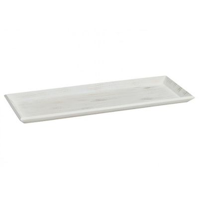 White-gold wooden tray