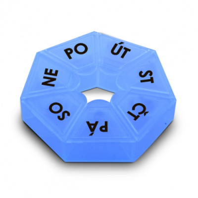 Gyógyszerdoboz UH kerek színkeverék 7,5 x 2 cm