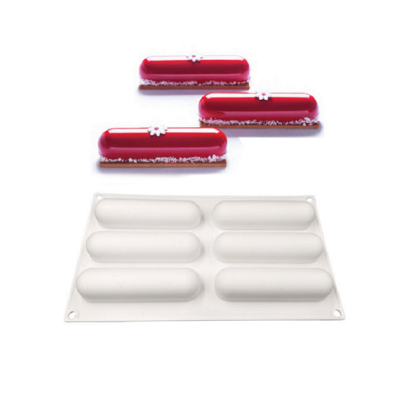 Forma szilikon hosszú ovális sima