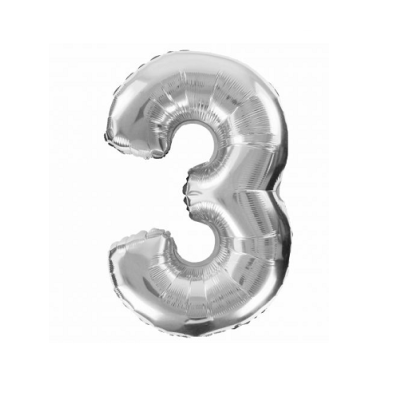 Silver balloon 106 cm no. 3