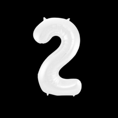 Balloon white 100 cm no. 2