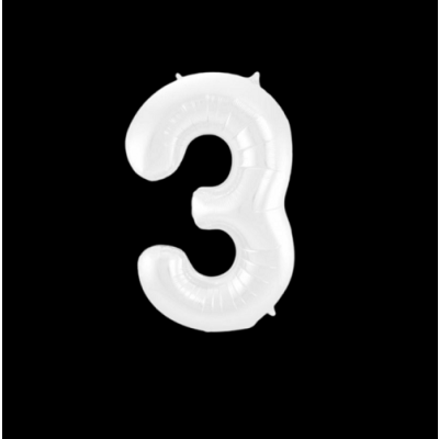 Balloon white 100 cm no. 3