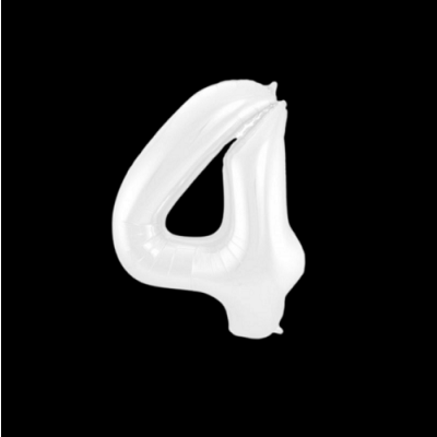 Balloon white 100 cm no. 4