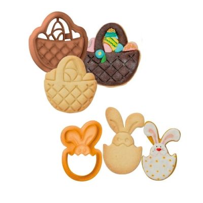 Bunny cutter and plastic basket