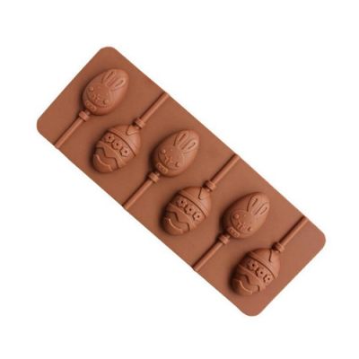 Forma szilikon nyalóka tojás 6 db