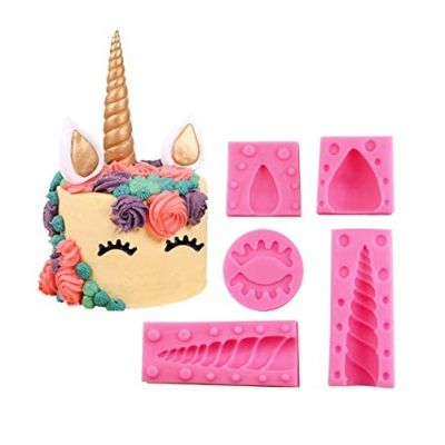 Form silicone unicorn set of 5 pcs