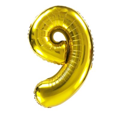 Gold balloon 106 cm - no. 9