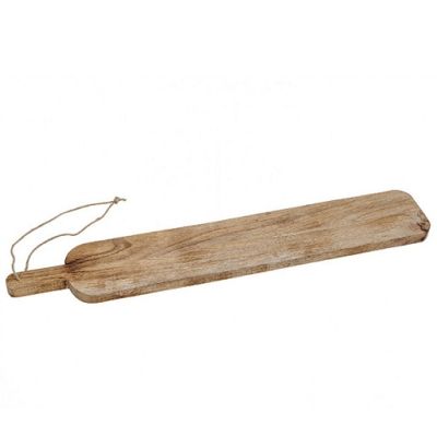 Podnos servírovací s rúčkou hranatý drevo 76x12x2 cm