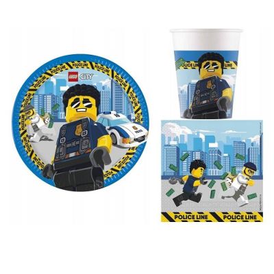 Sada party Kocka - taniere, poháre, servítky 8 ks