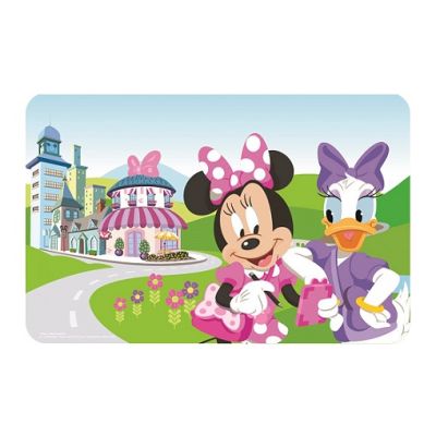 Minnie and Daisy table mat with house 43x28 cm