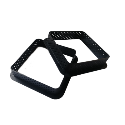 Perforated tartlet molds, square, 6 pcs.