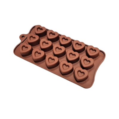 Szilikon szívű praliné forma 15 db