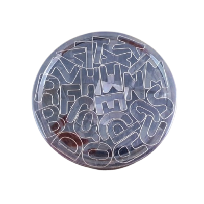 Rozsdamentes acél ábécévágók