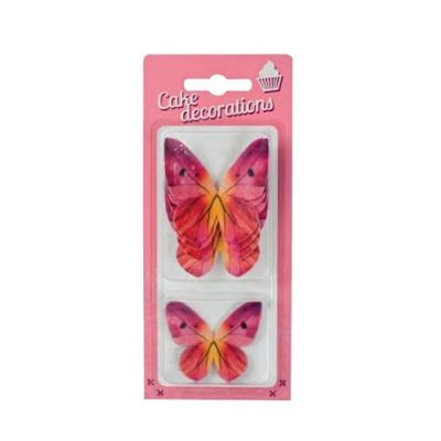 Rosa Schmetterlinge 8 Stk