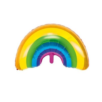 Rainbow foil balloon 89 x 76 cm