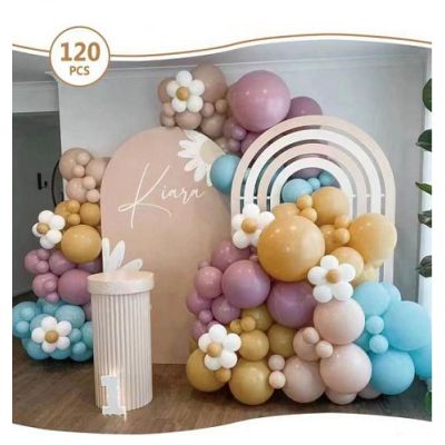 Garland pastel balloons 120 pcs