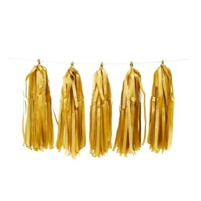 Golden tassel garland 35 cm