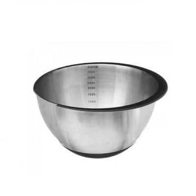 Rozsdamentes acél tál csúszásmentes fenékkel 4,2 l