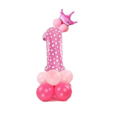 Pink balloon with crown No. 1