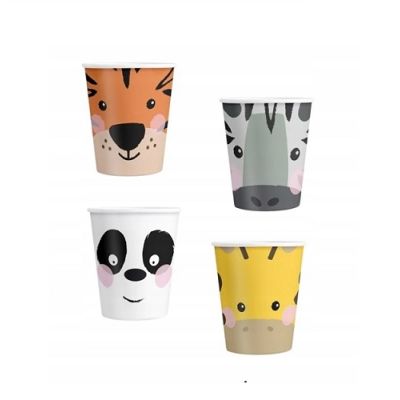 ZOO paper cup 220 ml 4 pcs