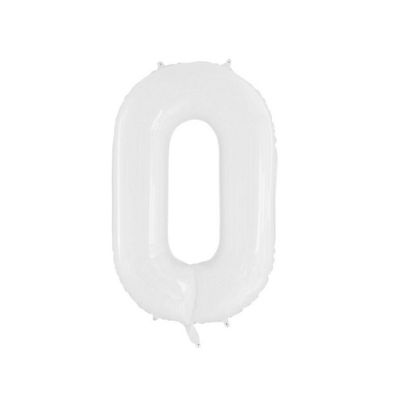 White balloon 100 cm - no. 0