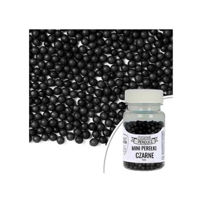 Weiche Perlen - schwarz 30 g
