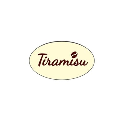 Weiße Schokoladen-Tiramisu-Dekoration 1 Stk