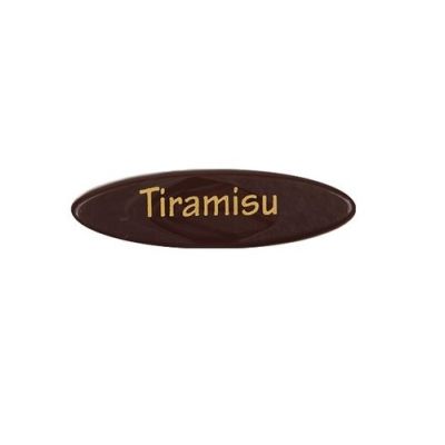 Tiramisu decoration dark chocolate 1 pc