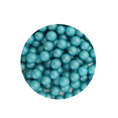 Streusel aus hellblauen Perlen 7 mm 60 g