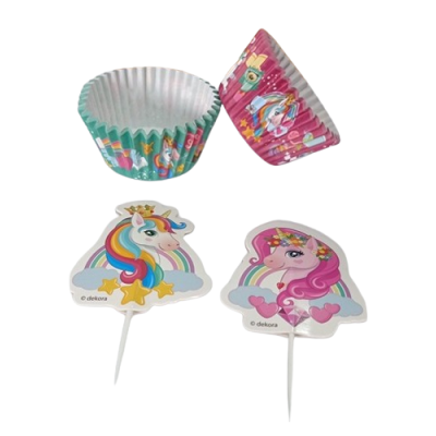 Cupcakes und Cupcakes Einhorn 24 Stk