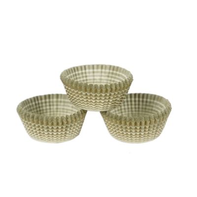 Košíčky papierové bielo-zlaté 44 mm 100 ks