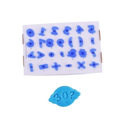 Sablonszámok + táblák magassága 1,8 cm 26 db