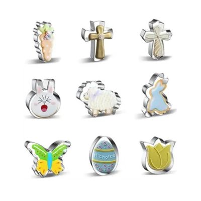 Vágó rozsdamentes húsvéti 9 db