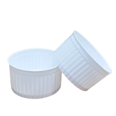 Dessert cup Striped cup white 120 ml 25 pcs