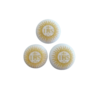 Pusinky bílé s IHS 12 ks