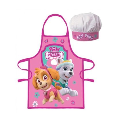 Children&#39;s apron Paw Patrol Skye and Everest + cap