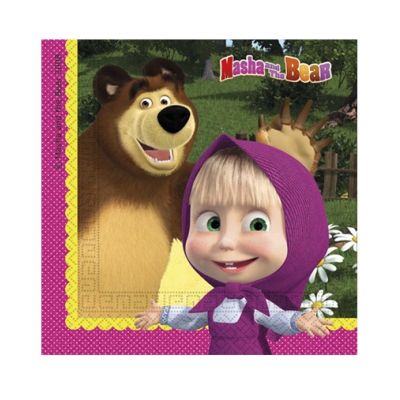 Szalvéták Masha and the Bear 20 db