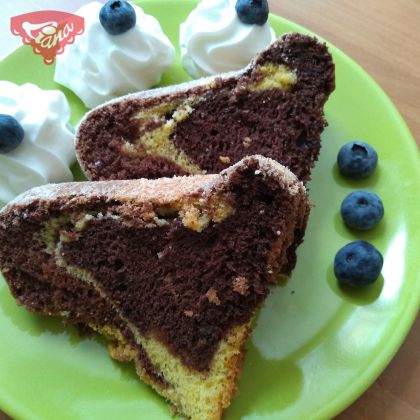 Glutenfreier, EXKLUSIVER dreifarbiger Puddingkuchen