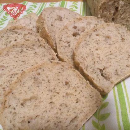 Gluten-free dark bread with chia seeds