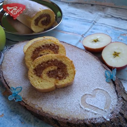 Glutenfreie Apfelroulade